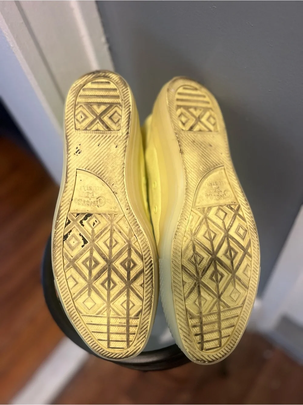 Converse  men Yellow High Top Boat Shoes